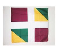 AZ FLAG - Drapeau Ordonnance du régiment d'Agénois 1776-1794 - 90x90 cm - Drapeau Infanterie Du Royaume De France 100% Polyester Avec Fourreau et Cordelette - Pavillon 80 g