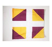 AZ FLAG - Drapeau Ordonnance du régiment de Cambrésis 1776-1793 - 90x90 cm - Drapeau Infanterie Du Royaume De France 100% Polyester Avec Fourreau et Cordelette - Pavillon 80 g