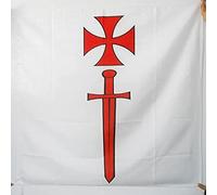 AZ FLAG Drapeau Ordre des Chevaliers Porte-Glaive 90x90 cm Fourreau
