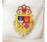 AZ FLAG - Drapeau Ordre des frères mineurs Franciscains - 90x90 cm - Drapeau De L'Ofm 100% Polyester Avec Fourreau et Cordelette - Pavillon 80 g