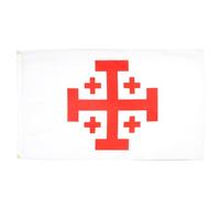 AZ FLAG Drapeau Ordre du Saint-Sépulcre de Jérusalem 150x90 cm 2 Œillets