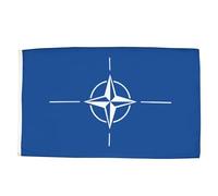 AZ FLAG Drapeau OTAN 150x90 cm Drapeau De l'OTAN Polyester 100D 2 Œillets