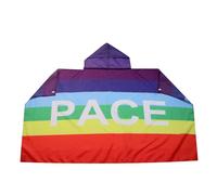 AZ FLAG Drapeau Paix 150x90 cm - Cape Drapeau Arc-En-Ciel - Peace Rainbow 100% Polyester avec manches intégrées - Body Flag