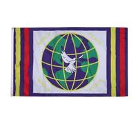 AZ FLAG Drapeau Paix dans le monde 150x90 cm Polyester 100D 2 Œillets