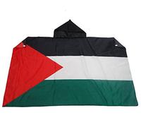 AZ FLAG Drapeau Palestine 150x90 cm - Cape Drapeau Palestinien 100% Polyester Avec Manches Intégrées - Body Flag 80g