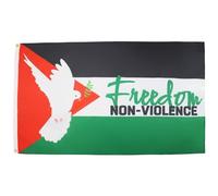 AZ FLAG Drapeau Palestine Liberté Pas de violence 150x90 cm 2 Œillets
