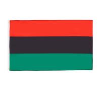 AZ FLAG - Drapeau Pan-africain - 90x60 cm - Drapeau Afro-Américain 100% Polyester Avec Oeillets Métalliques Intégrés - Pavillon 50 g
