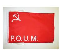 AZ FLAG Drapeau Parti ouvrier d'unification marxiste 45x30 cm Cordelettes