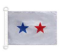 AZ FLAG - Drapeau Pavillon Civil Philippines - 45x30 cm - Pavillon Nautique Marchand Philippin Spécial Bateau Et Extérieur En Maille Bloquée Avec Anneaux Plastiques Intégrés - 30g
