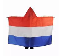 AZ FLAG - Drapeau Pays-Bas - 150x90 cm - Cape Drapeau Hollandais - Néerlandais 100% Polyester Avec Manches Intégrées - Body Flag - 80 g
