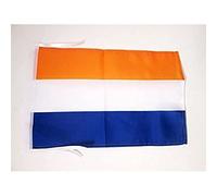 AZ FLAG - Drapeau Pays-Bas du Prince - 45x30 cm - Pavillon Hollandais Orange - Prinsenvlag 100% Polyester Avec Deux Cordelettes - 20g