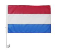 AZ FLAG - Drapeau Pays-Bas pour Décoration Voiture avec Attaches en PVC Et Système d'Accroche - Car Flag Hollandais - Néerlandais - 100% Polyester - 50g - 45x30 cm