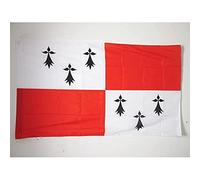 AZ FLAG - Drapeau Pays de Dol - 90x60 cm - Drapeau Bro-Zol En Bretagne 100% Polyester Avec Fourreau et Cordelette - Pavillon 50 g