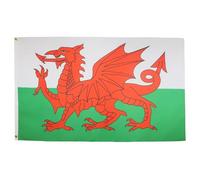 AZ FLAG - Drapeau Pays de Galles - 150x90 cm - Polyester léger - Drapeau Gallois Avec Oeillets Métalliques Intégrés - 80g