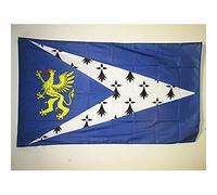AZ FLAG Drapeau Pays de Saint-Brieuc 150x90 cm Polyester 100D Fourreau | Usage intérieur et extérieur Drapeau décoratif breton coutures doubles et bords renforcés avec fourreau pour mât