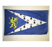 AZ FLAG Drapeau Pays de Saint-Brieuc 90x60 cm Polyester 100D Fourreau | Usage intérieur et extérieur Drapeau décoratif breton coutures doubles et bords renforcés avec fourreau pour mât