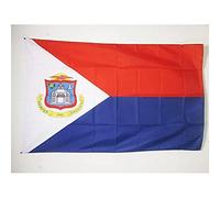 AZ FLAG - Drapeau Pays de Saint-Martin - 90x60 cm - Drapeau Du Royaume Des Pays-Bas 100% Polyester Avec Fourreau et Cordelette - Pavillon 50 g