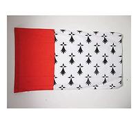 AZ FLAG - Drapeau Pays nantais - 90x60 cm - Drapeau Bro Naoned Nantes En Bretagne 100% Polyester Avec Fourreau et Cordelette - Pavillon 50 g