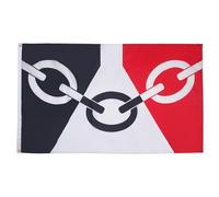 AZ FLAG - Drapeau Pays Noir - 90x60 cm - Drapeau Black Country - Angleterre 100% Polyester Avec Oeillets Métalliques Intégrés - Pavillon 50 g