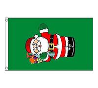 AZ FLAG - Drapeau Père Noël Cadeaux - 150x90 cm - Drapeau Santa 100% Polyester Avec Oeillets Métalliques Intégrés - Pavillon 110 g
