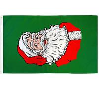 AZ FLAG - Drapeau Père Noël Portrait - 150x90 cm - Drapeau Santa 100% Polyester Avec Oeillets Métalliques Intégrés - Pavillon 110 g