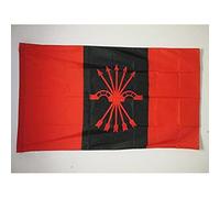 AZ FLAG - Drapeau Phalange espagnole - 90x60 cm - Drapeau Nationaliste Guerre D'Espagne 100% Polyester Avec Fourreau et Cordelette - Pavillon 50 g