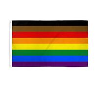 AZ FLAG - Drapeau Philadelphie Arc-en-ciel - 150x90 cm - Drapeau Lgbt - Philadelphie Gay - Philly Rainbow 100% Polyester Avec Oeillets Métalliques Intégrés - Pavillon 110 g