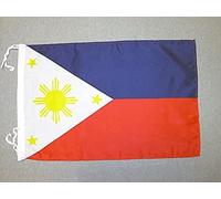 AZ FLAG - Drapeau Philippines - 45x30 cm - Pavillon Philippin 100% Polyester Avec Deux Cordelettes - 20g