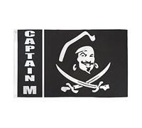 AZ FLAG - Drapeau Pirate Capitaine Morgan - 150x90 cm - Drapeau Corsaire Tête De Mort 100% Polyester Avec Oeillets Métalliques Intégrés - Pavillon 110 g