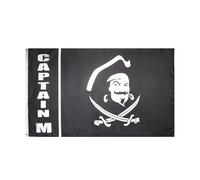 AZ FLAG - Drapeau Pirate Capitaine Morgan - 90x60 cm - Drapeau Corsaire Tête De Mort 100% Polyester Avec Oeillets Métalliques Intégrés - Pavillon 50 g