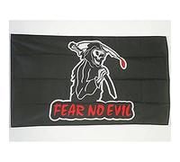 AZ FLAG - Drapeau Pirate Fear No Evil - 150x90 cm - Drapeau Corsaire 100% Polyester Avec Oeillets Métalliques Intégrés - Pavillon 110 g