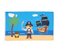 AZ FLAG - Drapeau Pirate Ile au trésor - 150x90 cm - Drapeau Corsaire 100% Polyester Avec Oeillets Métalliques Intégrés - Pavillon 110 g