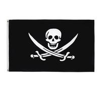 AZ FLAG - Drapeau Pirate Jack Rackham - 90x60 cm - Drapeau Pirates - Corsaire 100% Polyester Avec Oeillets Métalliques Intégrés - Pavillon 50 g