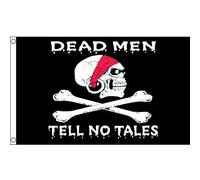 AZ FLAG Drapeau Pirate Les Morts ne parlent pas 150x90 cm 2 Œillets
