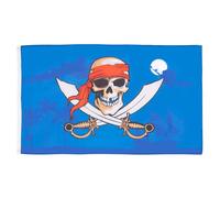 AZ FLAG Drapeau Pirate Nuit bleu 150x90 cm Polyester 100D 2 Œillets