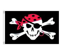 AZ FLAG - Drapeau Pirate One Eyed Jack - 90x60 cm - Drapeau Corsaire 100% Polyester Avec Oeillets Métalliques Intégrés - Pavillon 50 g
