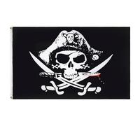 AZ FLAG - Drapeau Pirate Sabres - 90x60 cm - Drapeau Corsaire 100% Polyester Avec Oeillets Métalliques Intégrés - Pavillon 50 g