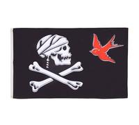 AZ FLAG - Drapeau Pirate Sparrow - 90x60 cm - Drapeau Corsaire Tête De Mort 100% Polyester Avec Oeillets Métalliques Intégrés - Pavillon 50 g