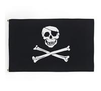 AZ FLAG Drapeau Pirate tête de mort 90x60 cm Polyester Léger 2 Œillets