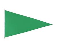 AZ FLAG - Drapeau Plage vert triangle Spécial Extérieur - 150x90 cm - Drapeau Flamme De Baignade Verte En Maille Bloquée Avec Anneaux Plastiques Intégrés - 170g