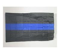 AZ FLAG Drapeau Police Thin Blue Line 150x90 cm Polyester Léger 2 Œillets