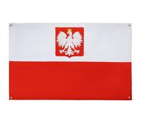 AZ FLAG Drapeau Pologne avec Aigle 150x90 cm Polyester Léger 4 Œillets