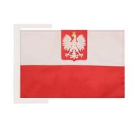AZ FLAG Drapeau Pologne avec Aigle 45x30 cm Polyester 100D Cordelettes
