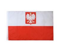 AZ FLAG Drapeau Pologne avec Aigle 90x60 cm Polyester Léger Fourreau