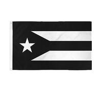 AZ FLAG - Drapeau Porto Rico Noir - 150x90 cm - Drapeau Portoricain - Puerto Rico 100% Polyester Avec Oeillets Métalliques Intégrés - Pavillon 110 g