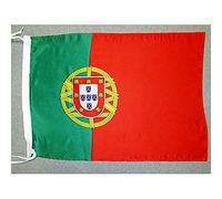 AZ FLAG - Drapeau Portugal - 45x30 cm - Pavillon Portugais Polyester Léger Avec Deux Cordelettes - 20g