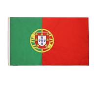 AZ FLAG - Drapeau Portugal Premium - 150x90 cm - Drapeau Portugais Cousu et Brodé Nylon 200D Avec Oeillets Métalliques Intégrés - 200 g