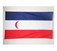 AZ FLAG - Drapeau Protectorat français de Madagascar 1882-1897 - 150x90 cm - Drapeau Malgache 100% Polyester Avec Fourreau et cordelette - Pavillon 110 g