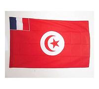 AZ FLAG Drapeau Protectorat français de Tunisie 1881-1956 90x60 cm Fourreau
