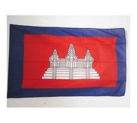 AZ FLAG - Drapeau Protectorat français du Cambodge - 150x90 cm - Drapeau Cambodgien Français 100% Polyester Avec Fourreau et cordelette - Pavillon 110 g